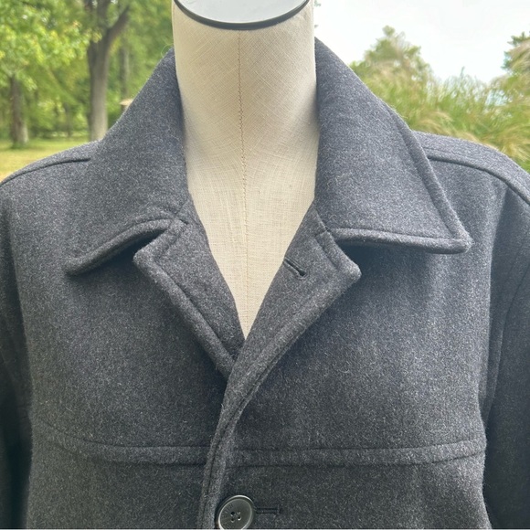 Tommy Hilfiger Classic Wool Single Breasted Coat Mens Medium - Picture 3 of 16